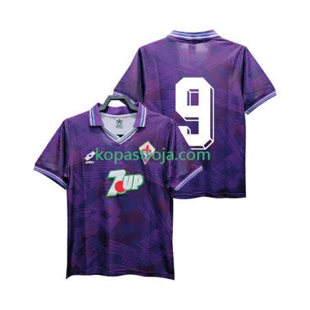 Billiga Fotbollströjor ACF Fiorentina 9 1992 1993 Retro Hemma tröja Kortärmad